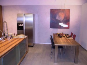 Küche mit Stucco