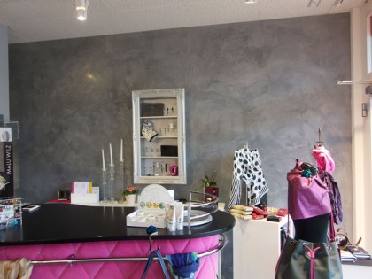 Modeboutique mit Stucco