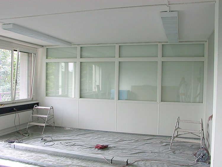 Bürogebäude Leichtbauwände - Gipsergeschäft Fank Buchser